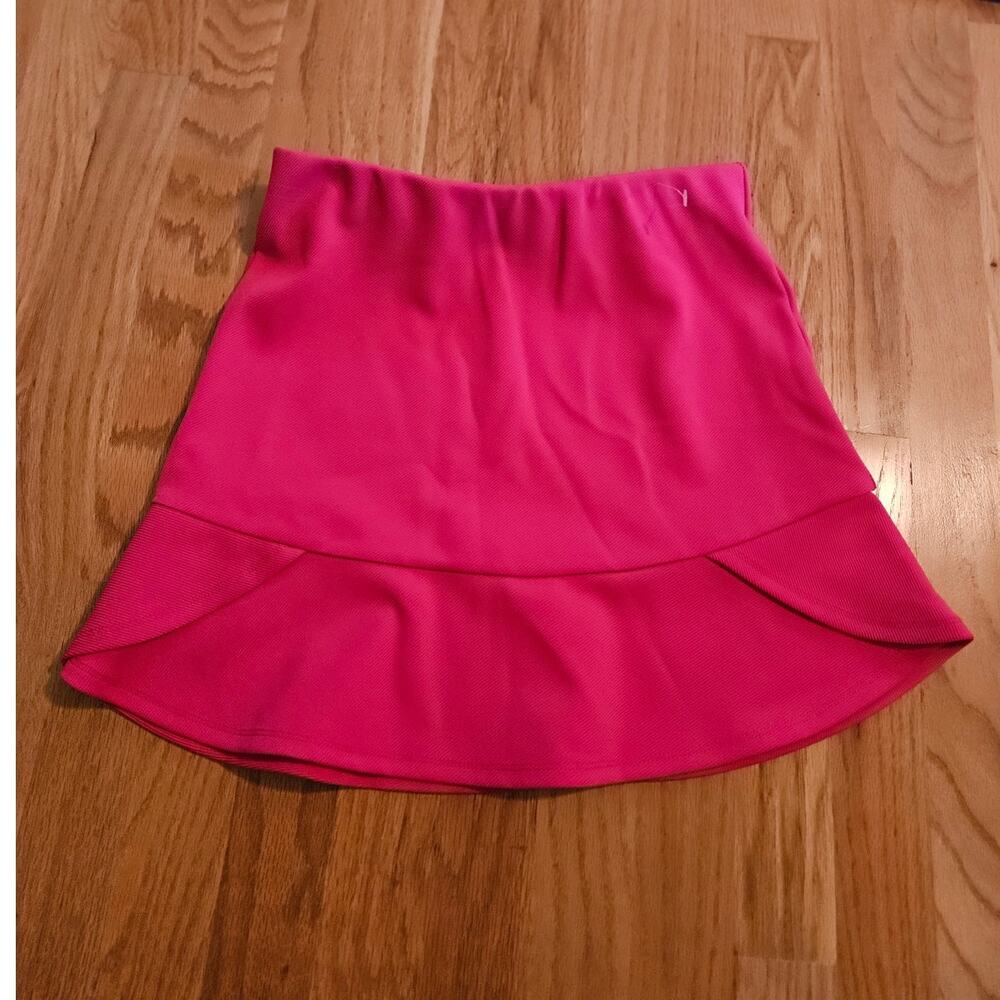🦄 GB Juniors Coquette Barbiecore Athleisure Hot Pink Bodycon Mini Skirt XS
